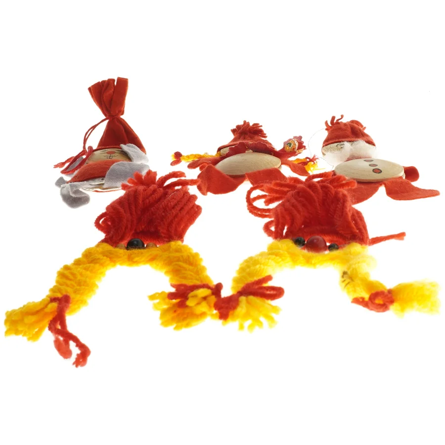 Små julenisset med figurer (str. 19-22 cm)