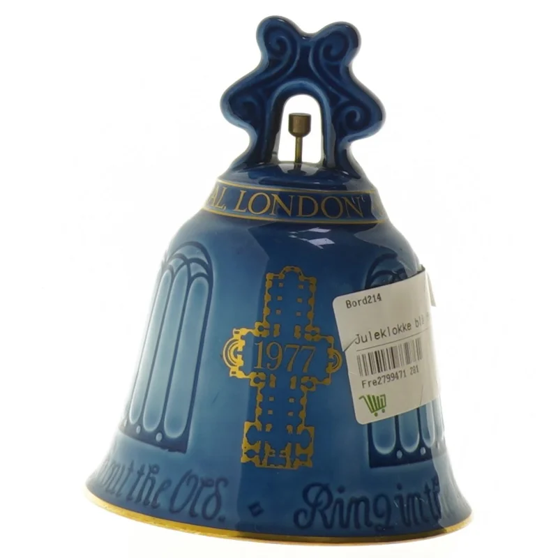 Porcelæns juleklokke fra Bing Og Grøndal (str. 13 cm)