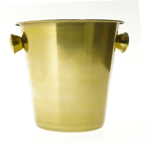 Champagnespand/vinkøler i messing-farve (str. 21 cm)