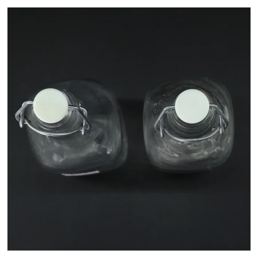 Glasflasker med patentlåg (str. 2 stk 33 cm)