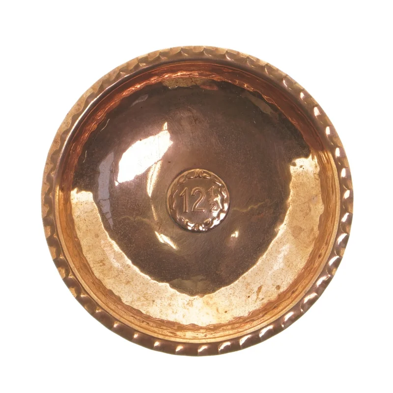 Kobber askebæger (str. Ø 15,5 cm)