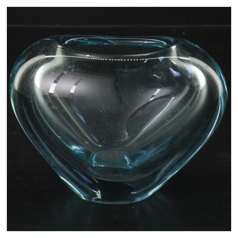 Hjerte Glasvase 15 cm (str. 15 cm)fra holmegaard 
