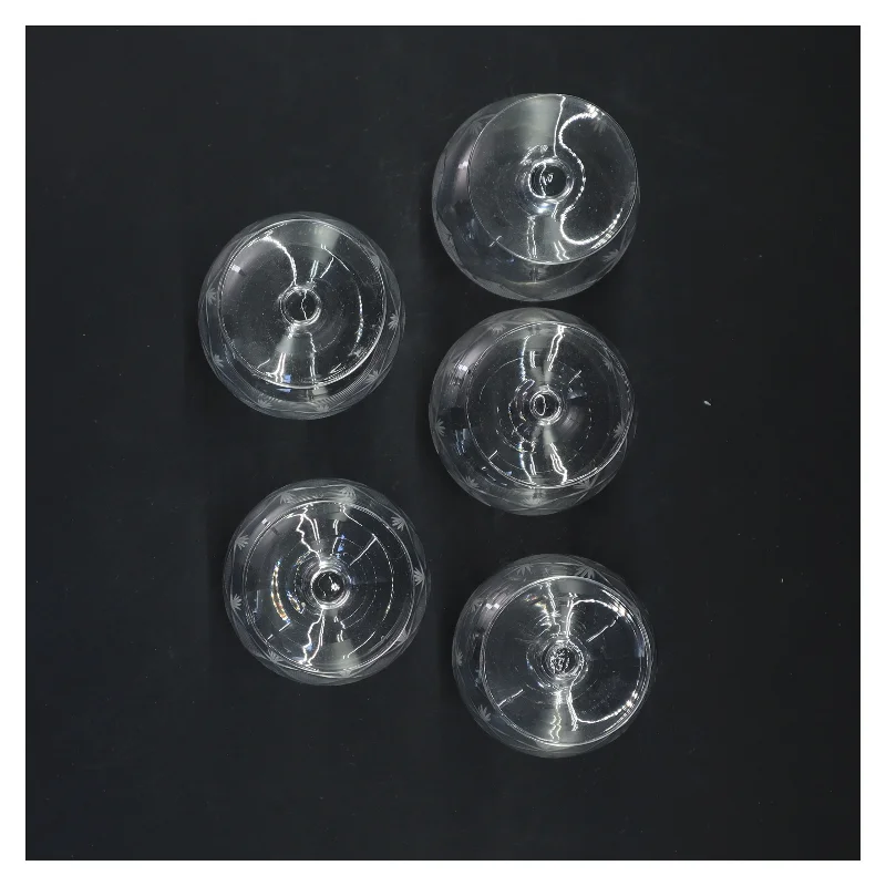 Sæt med 5 krystalglas, 9 cm (str. 5 styk, 9 cm)