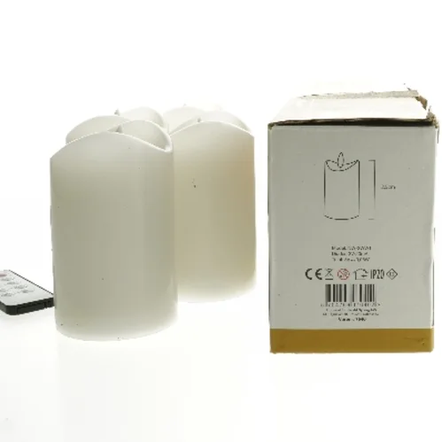 Nye LED adventslys med fjernbetjening fra Nowel (str. 12,5 cm)