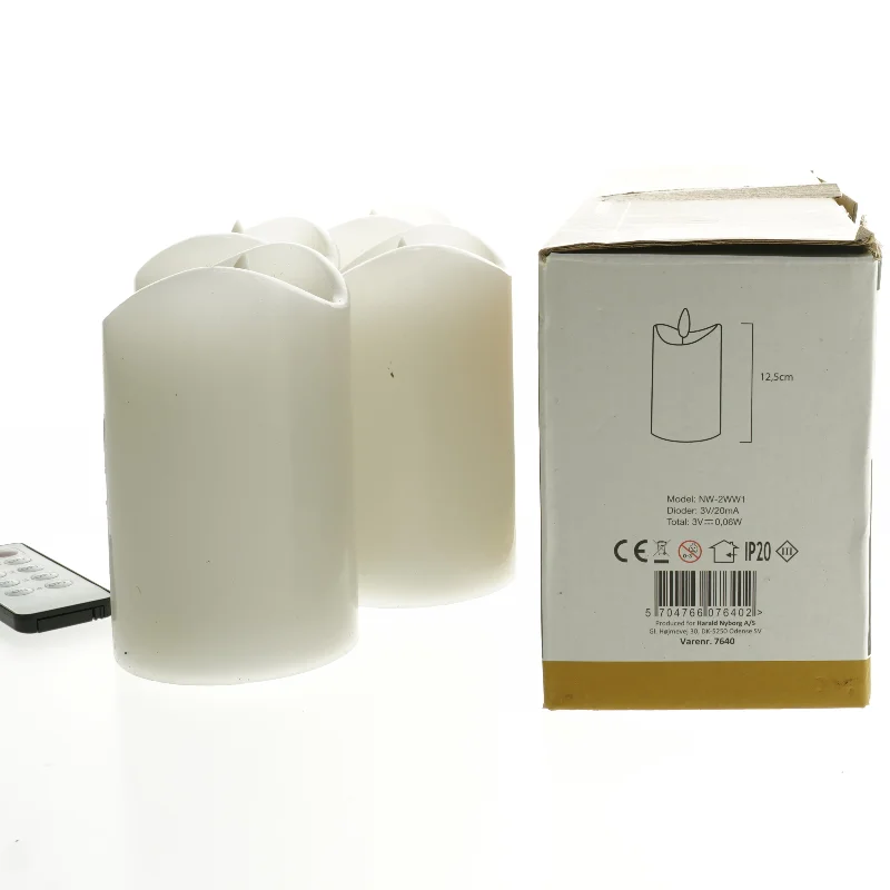 Nye LED adventslys med fjernbetjening fra Nowel (str. 12,5 cm)