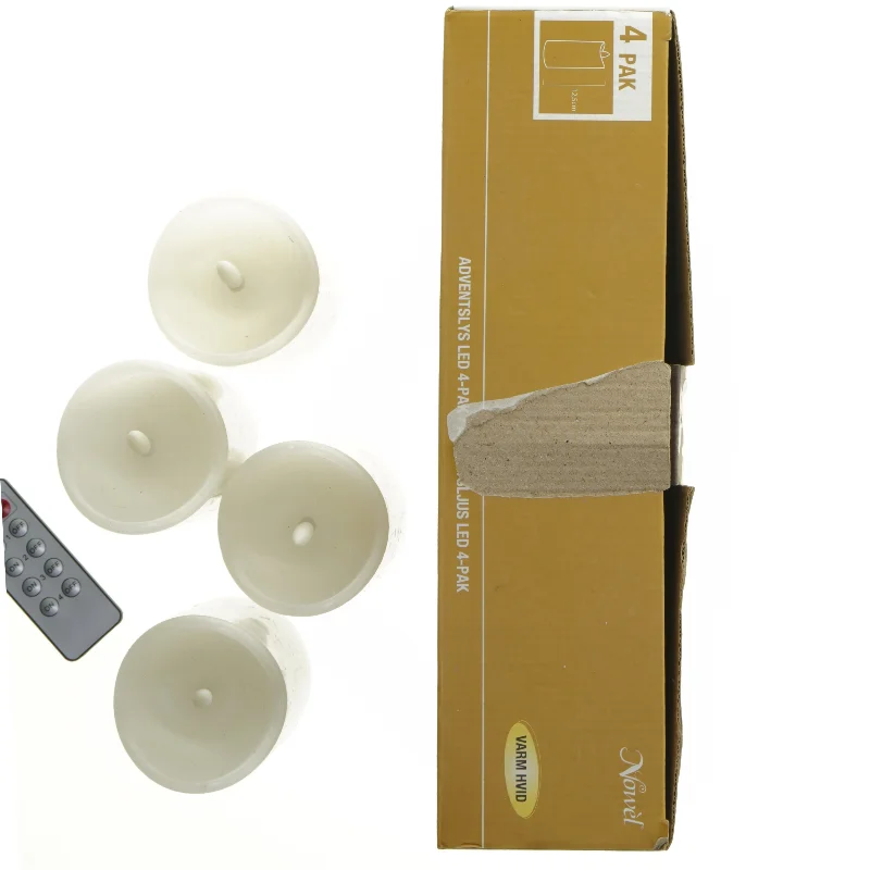 Nye LED adventslys med fjernbetjening fra Nowel (str. 12,5 cm)