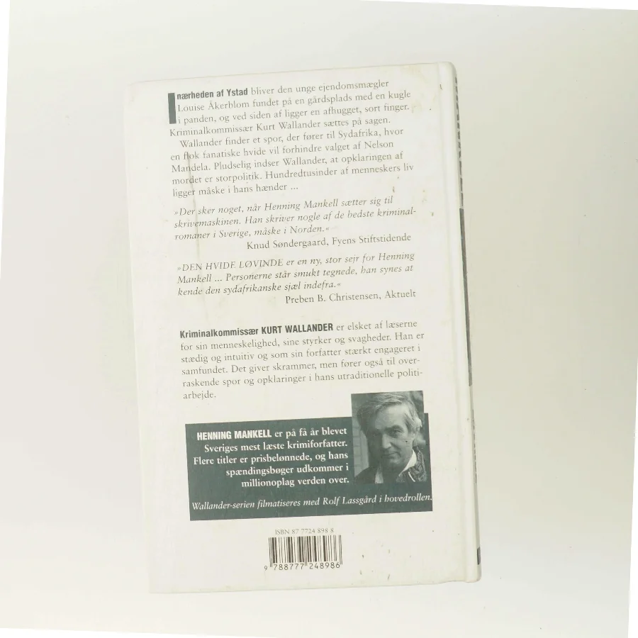 Den hvide løvinde af Henning Mankell (Bog)