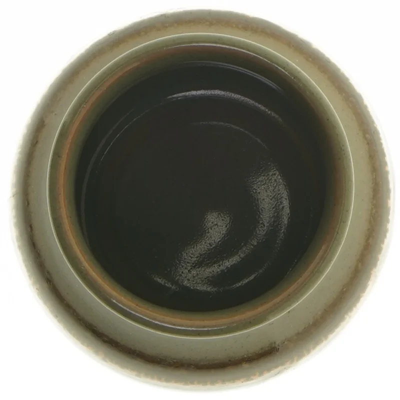 Keramik krukke til evt. Marmelade med låg (str. 13 cm)