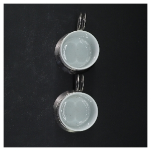 Sæt af porcelænskrus fra Menumed metalhåndtag (str. 6 cm)