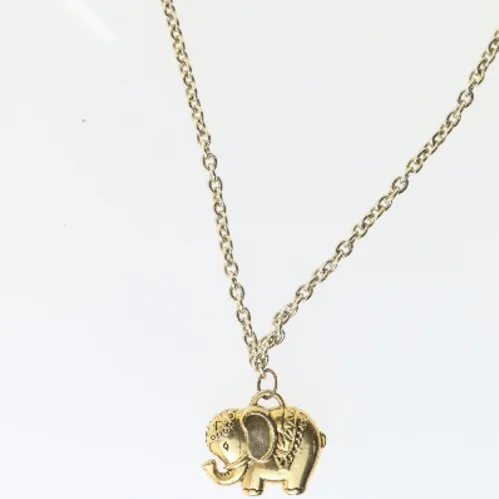 Ny Elefant halskæde med vedhæng (str. 52 cm)