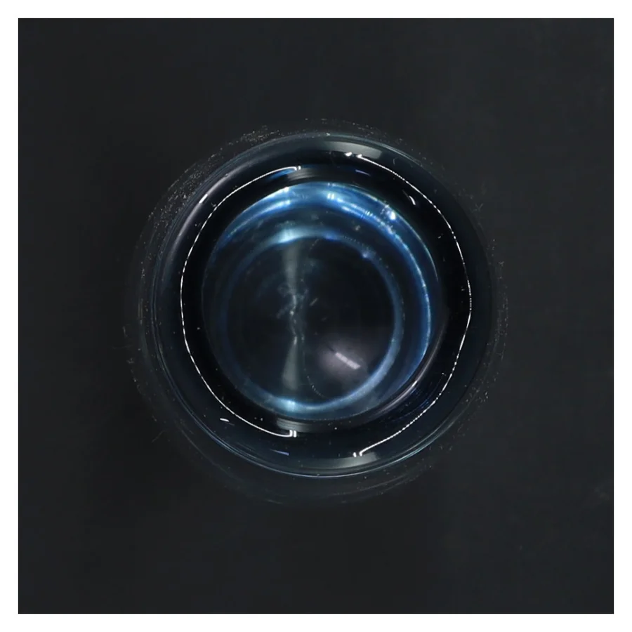 Glasvase (str. 19 cm) fra holmegaard 