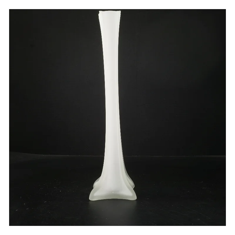 Høj glasvase fra holmegaard (str. 40x9x9 cm)