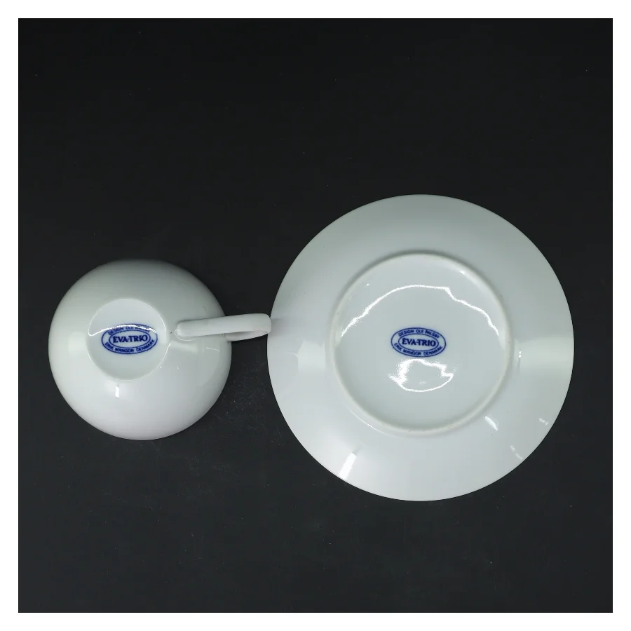 6 Sæt med kaffekopper fra Eva Trioog underkopper fra Evatrio (str. Ø 14 og Ø8,5 cm)
