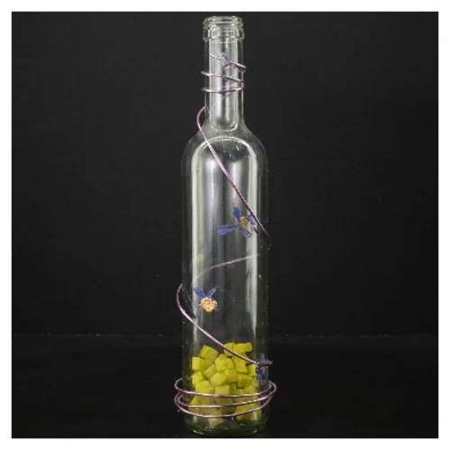 Dekorativ glasflaske (str. 30,5 cm)