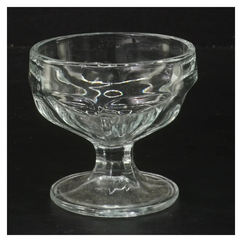 Glas dessertskål med fod (str. Ø 8,5 cm)