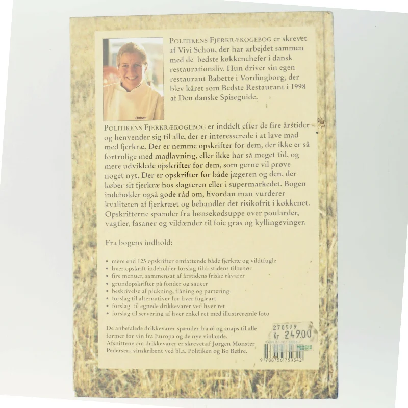 Politikens fjerkrækogebog af Vivi Schou (Bog)