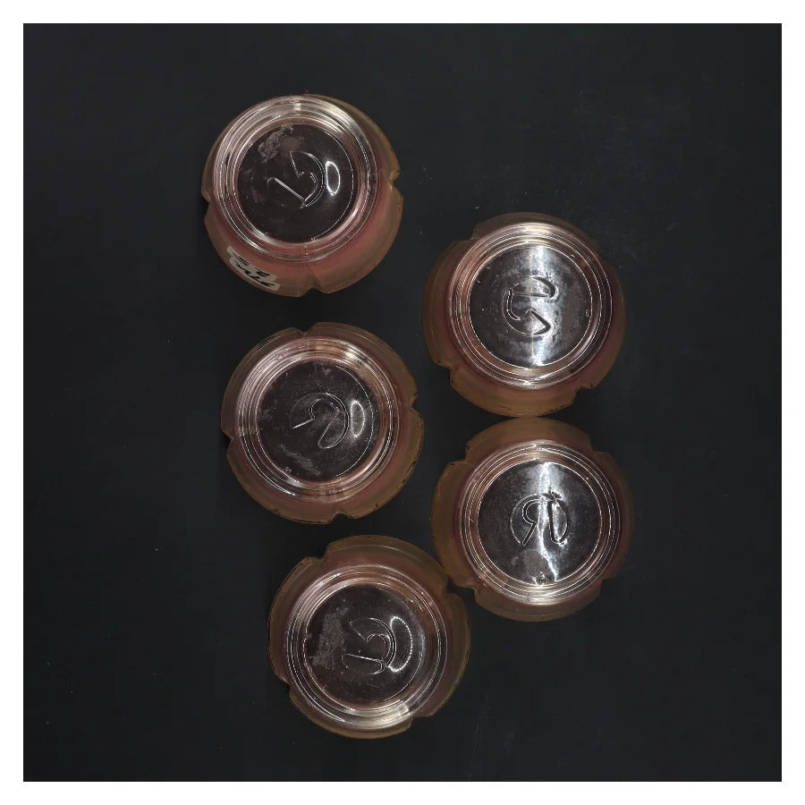 5 stk. med små vintage glas fra Rosendahl (str. Ø 8x h5 cm)