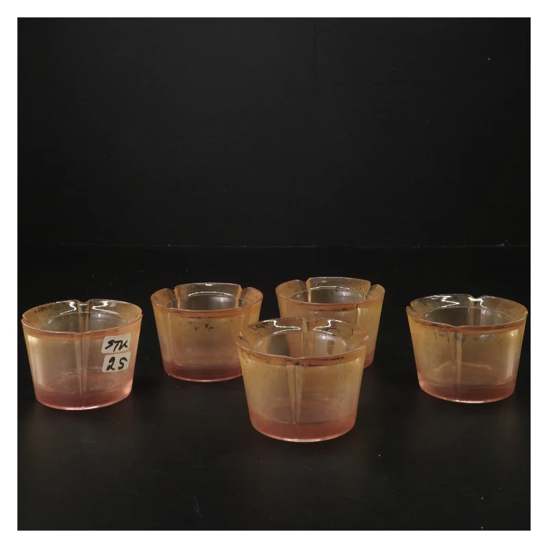 5 stk. med små vintage glas fra Rosendahl (str. Ø 8x h5 cm)