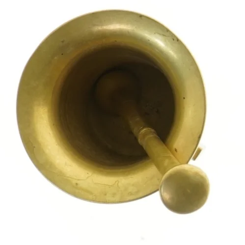 Morter og støder i messing (str. Ø 11 cm)