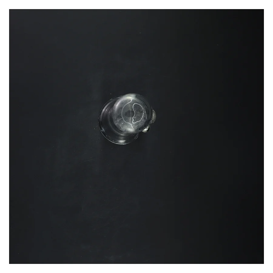 Glasvase (str. 15 cm)fra holmegaard 