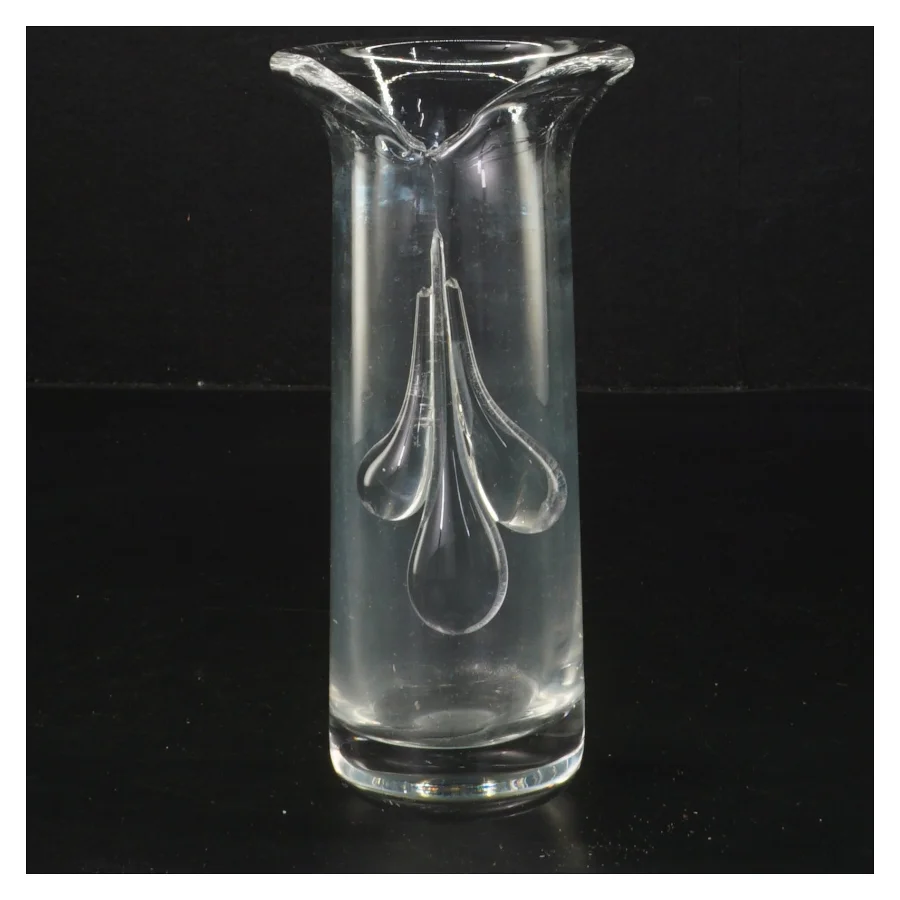 Glasvase (str. 15 cm)fra holmegaard 