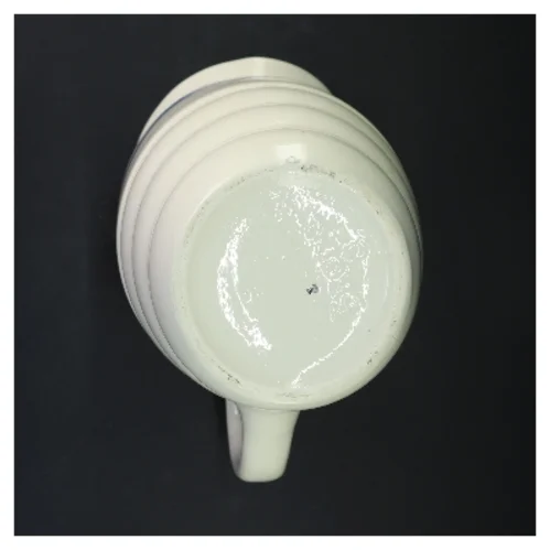 Gammel Keramikkande med blåt mønster (str. 27x16 cm)