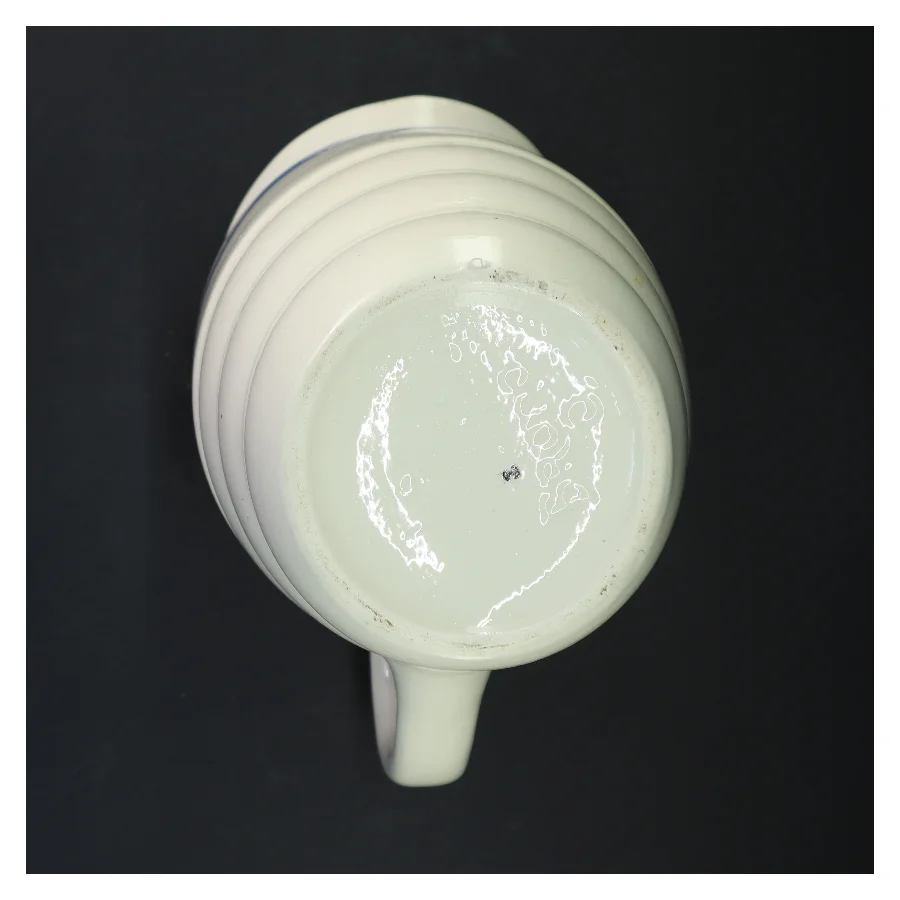 Gammel Keramikkande med blåt mønster (str. 27x16 cm)