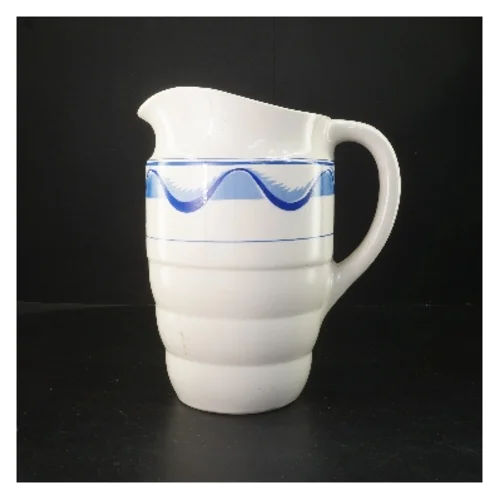 Gammel Keramikkande med blåt mønster (str. 27x16 cm)