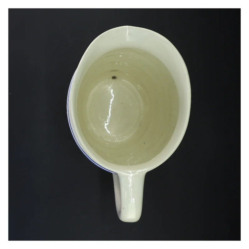 Gammel Keramikkande med blåt mønster (str. 27x16 cm)