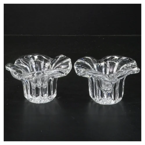 Glas lysestager (str. 11 cm)