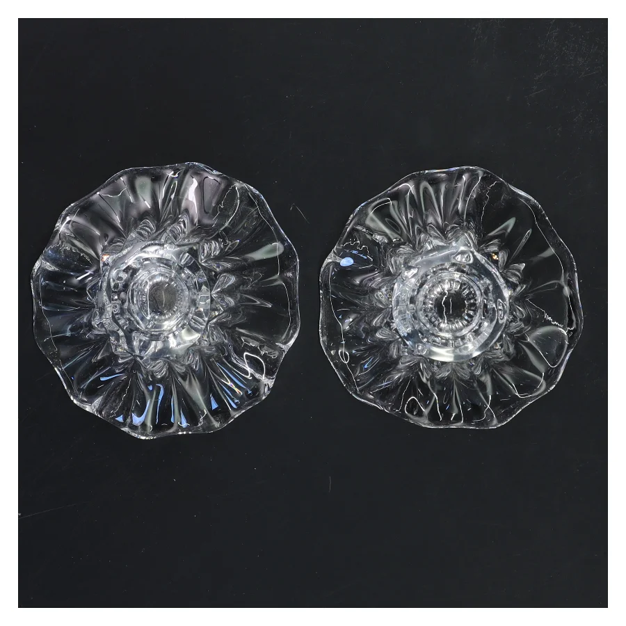 Glas lysestager (str. 11 cm)