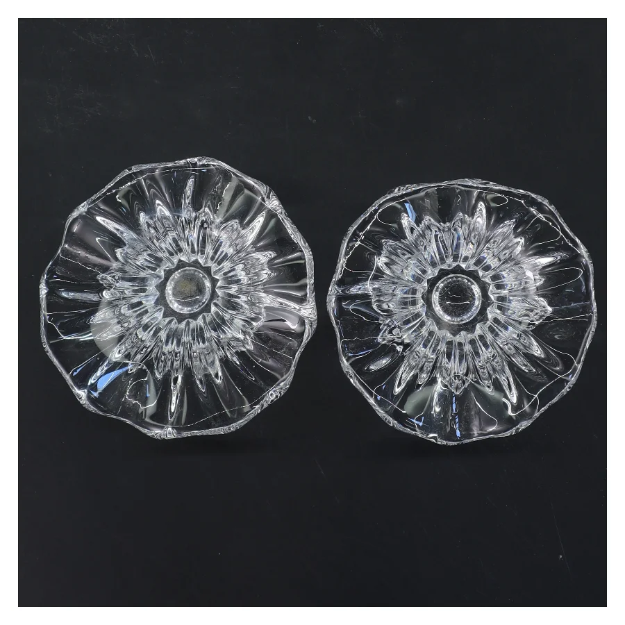 Glas lysestager (str. 11 cm)