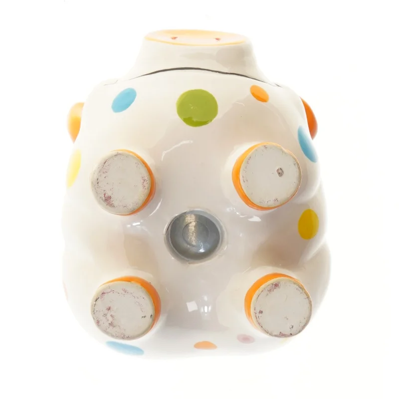 Ny Sparegris med prikker (str. Ø 17 cm)