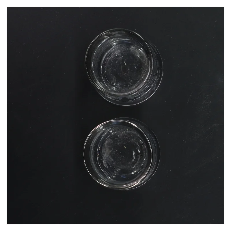  glasstager med sølvkant fra lene bjerre(str. Ø 6,5x7 cm)