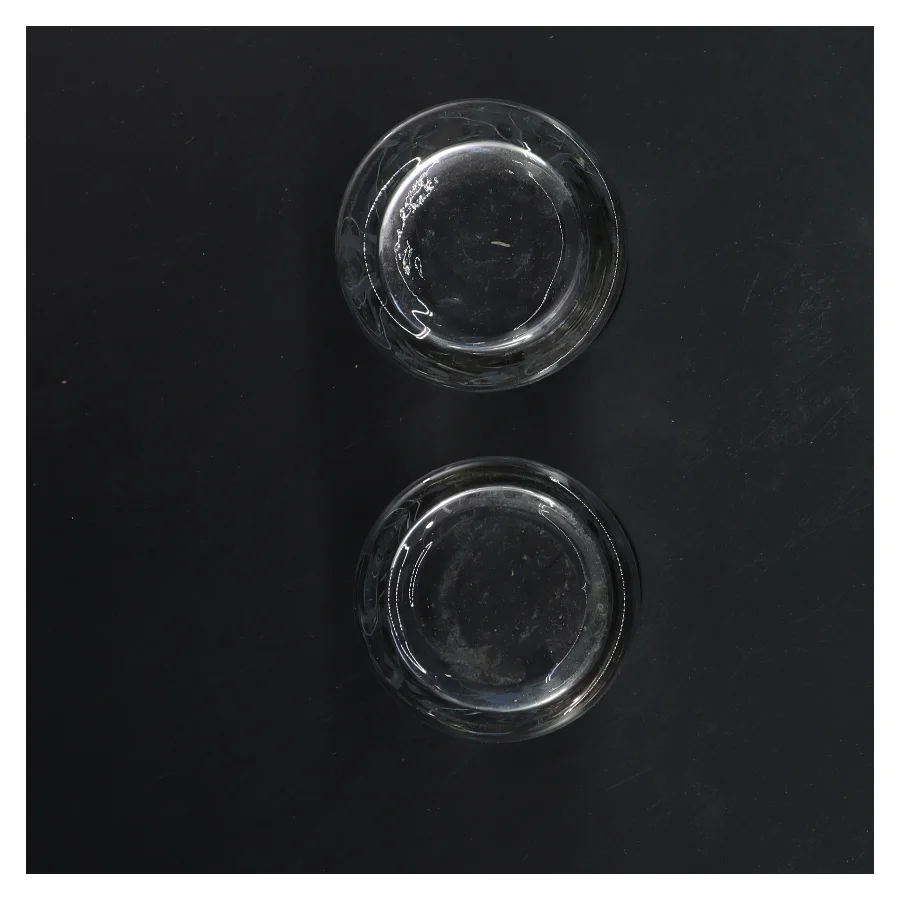  glasstager med sølvkant fra lene bjerre(str. Ø 6,5x7 cm)