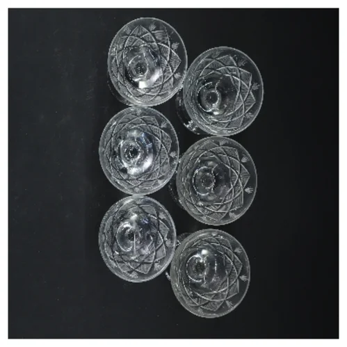 Sæt af 6 krystalglas (str. 6 styk, 10 cm)