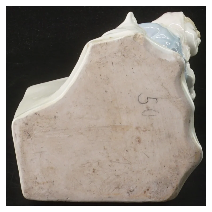 Porcelænsfigur med to børn og hund (str. 16 cm)