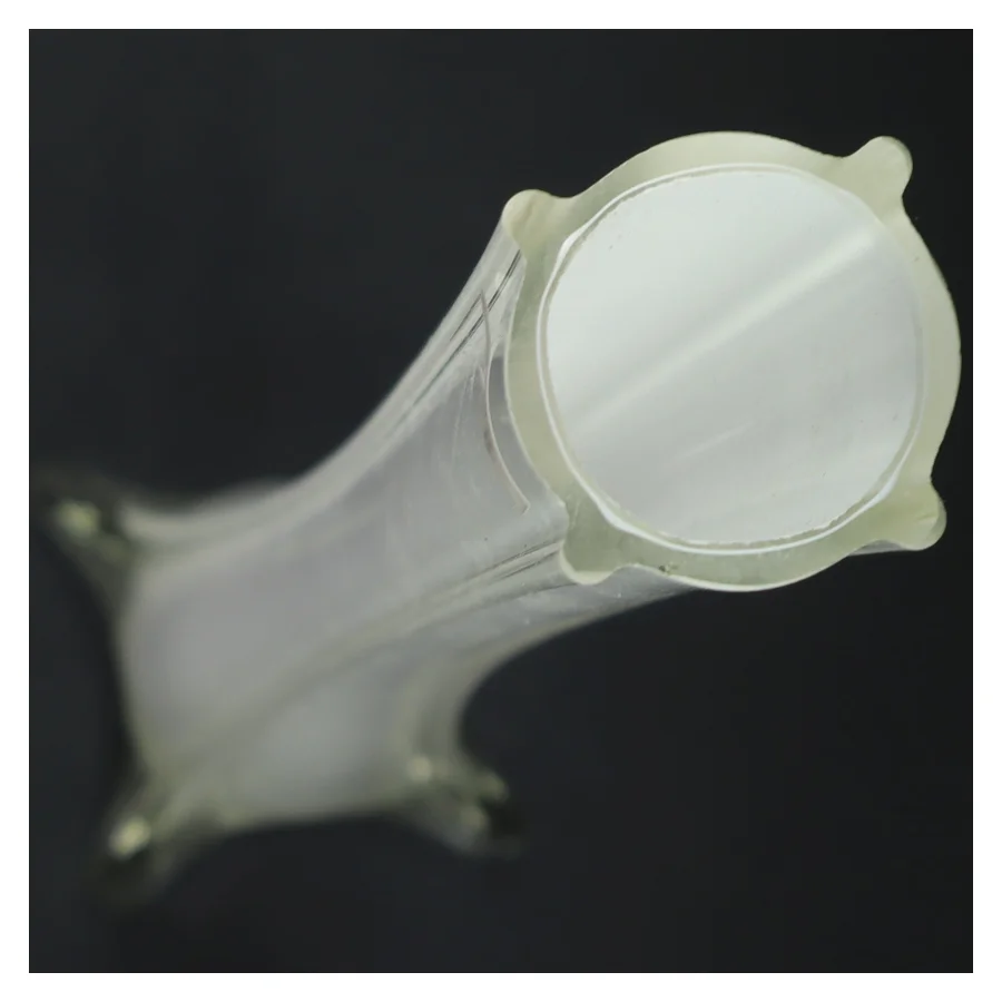 Hvid vase fra holmegaard (str. 51x9x9 cm)