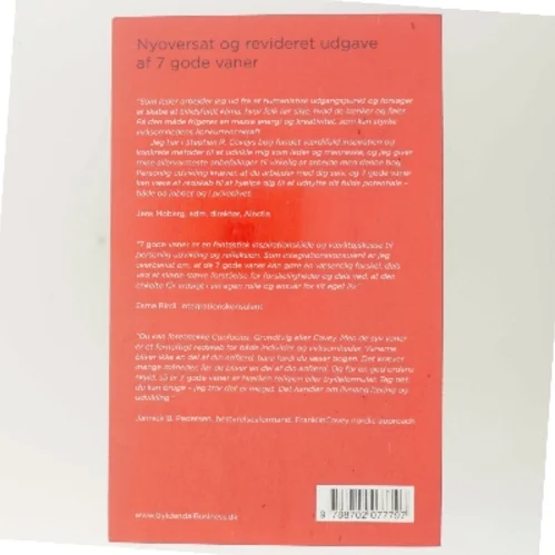 Syv gode vaner af Stephen R. Covey (Bog)