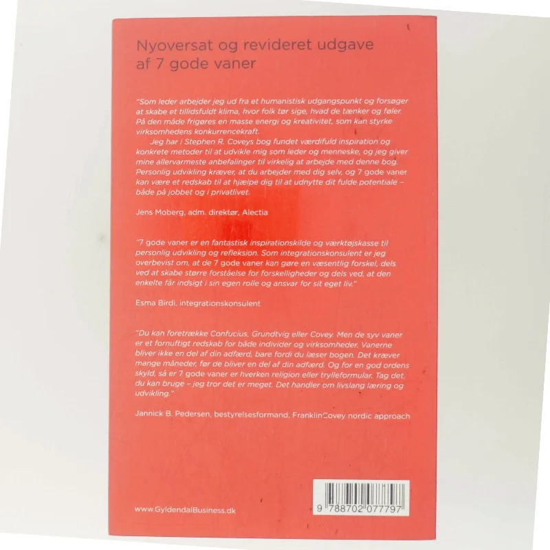 Syv gode vaner af Stephen R. Covey (Bog)