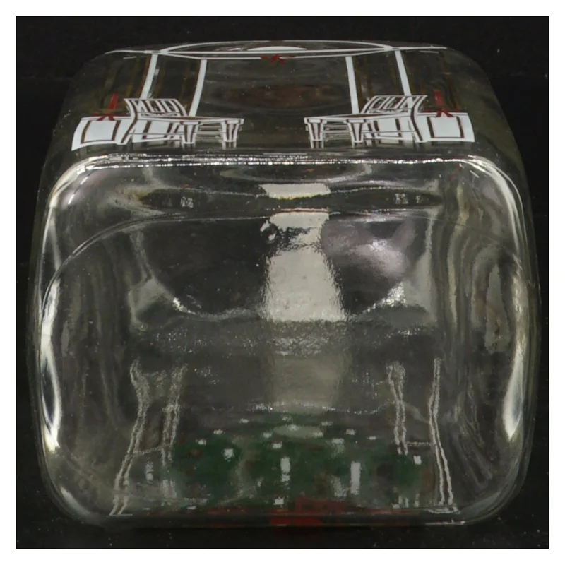 Klukflaske med juletræsmotiv fra Holmegaard (str. 20 cm)