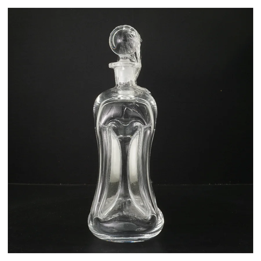 Glas karaffel fra holmegaard med prop (str. 32 cm)