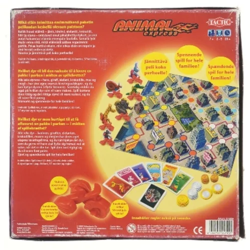 Animal Express brætspil fra Tactic (str. 25x25 cm)