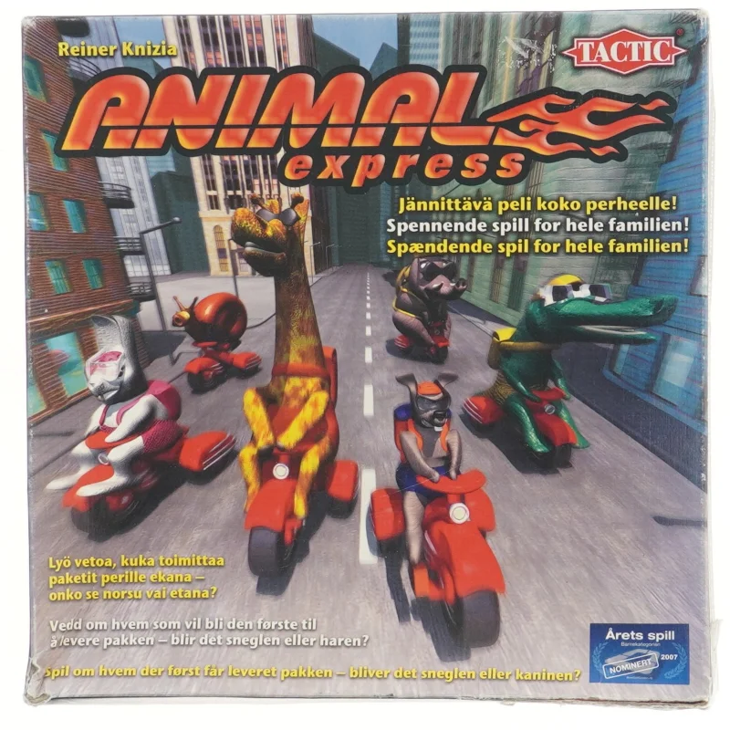 Animal Express brætspil fra Tactic (str. 25x25 cm)