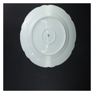 Porcelænsfad med blomstermønster fra KPM (str. Ø 30 cm)