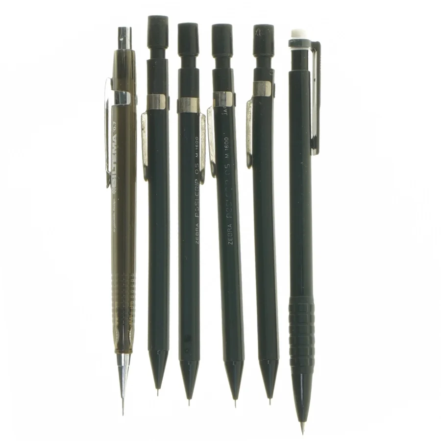 Sæt med 6 stiftblyanter (str. ca. 14 cm)