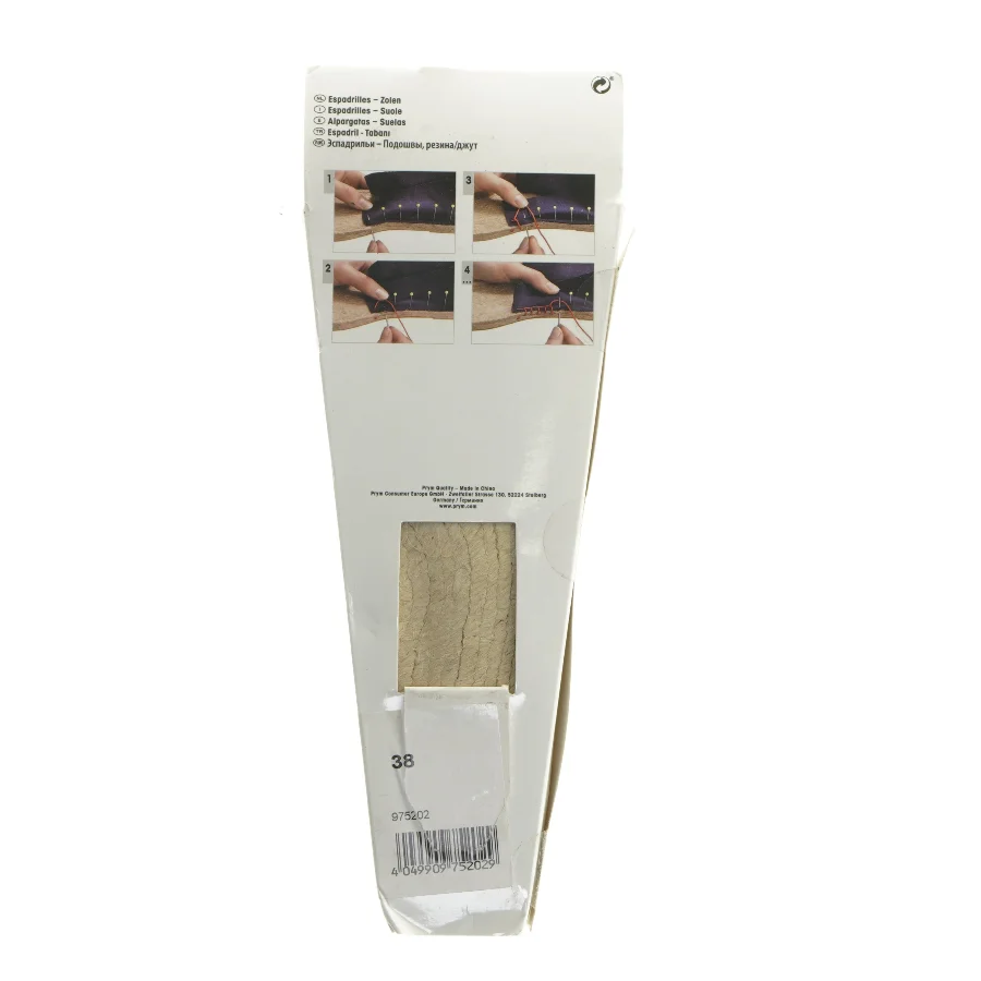 Nye Espadrille såler str. 38 fra Prym (str. 38 )