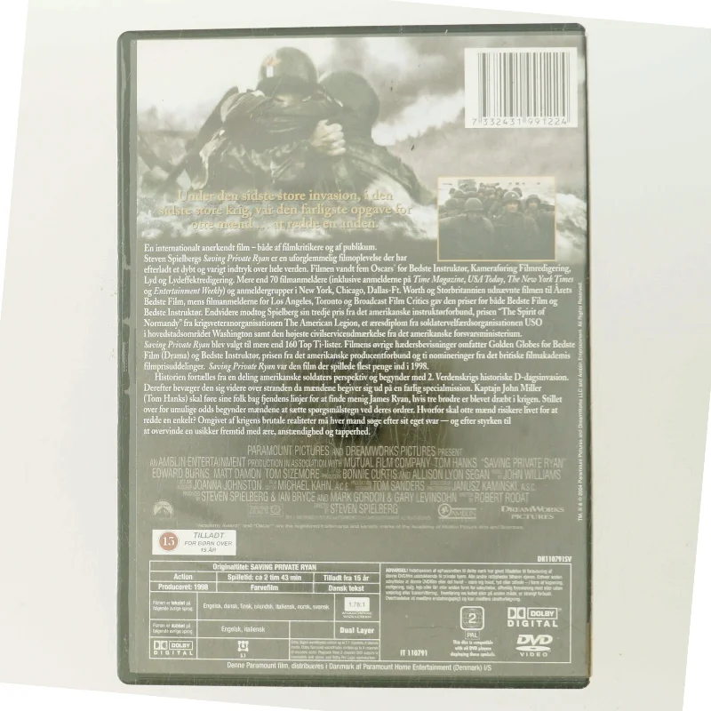 Saving Private Ryan                            <span class="label label-blank pull-right">60th Anniversary edition</span> med Tom Hanks (DVD)