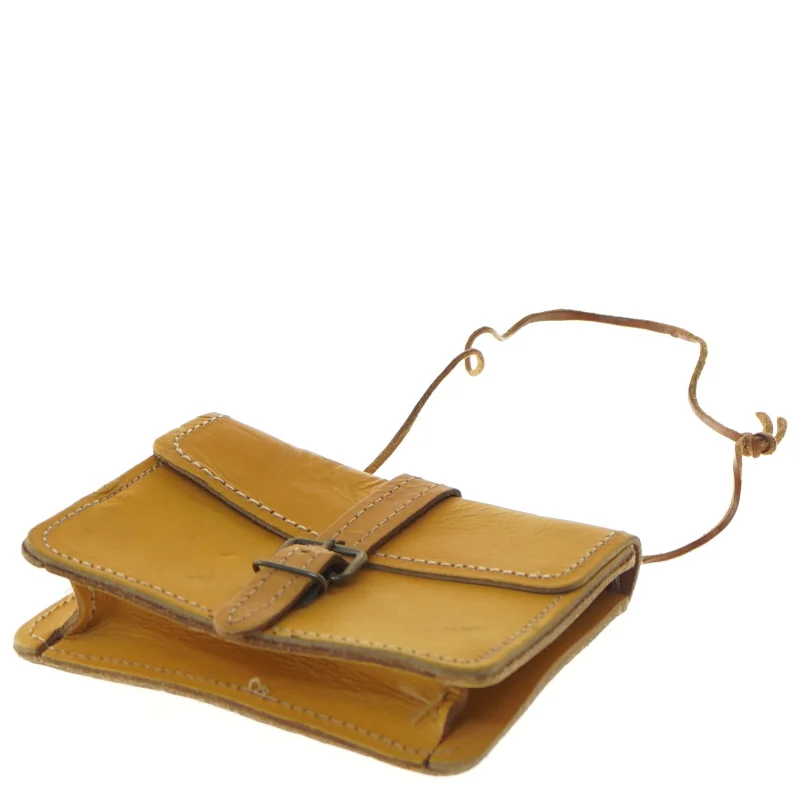 Lille ny gul skuldertaske/pung (str. 12x10 cm)