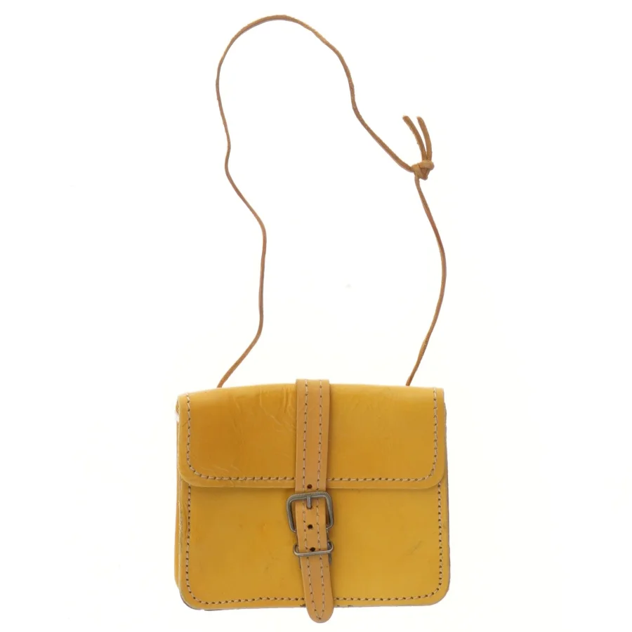 Lille ny gul skuldertaske/pung (str. 12x10 cm)